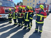 erste gemeinsame Leistungsprüfung THL der Feuerwehren Naila und Marxgrün am 20.09.2025 Angetretene Gruppe