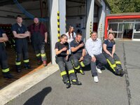 erste gemeinsame Leistungsprüfung THL der Feuerwehren Naila und Marxgrün am 20.09.2025 Bild zeigt Zuschauer