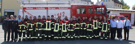 erste gemeinsame Leistungsprüfung THL der Feuerwehren Naila und Marxgrün am 20.09.2025 Gruppenfoto