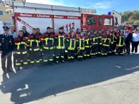 erste gemeinsame Leistungsprüfung THL der Feuerwehren Naila und Marxgrün am 20.09.2025 Gruppenfoto