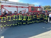 erste gemeinsame Leistungsprüfung THL der Feuerwehren Naila und Marxgrün am 20.09.2025 Gruppenfoto
